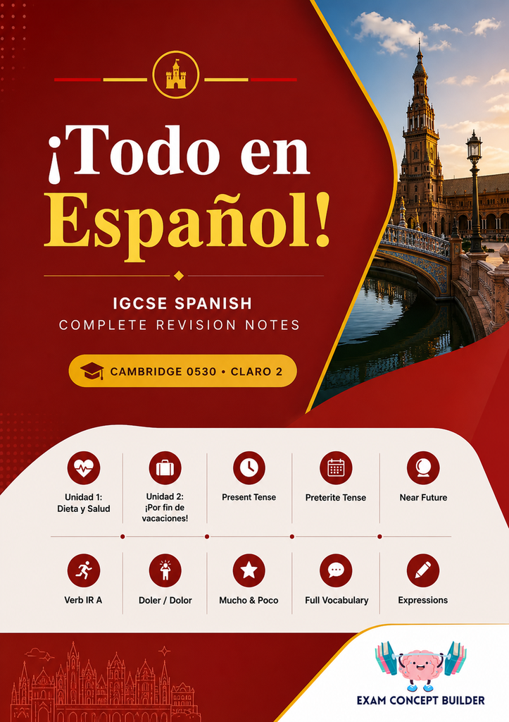 IGCSE Spanish - Grade 7 Notes